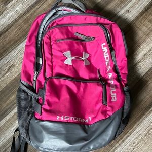 Pink under armour backpack